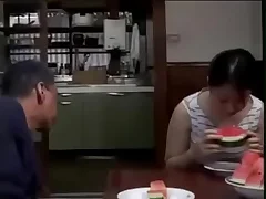 Japanese teen with big ass gets fucked by her fatherinlaw