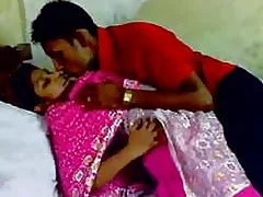 Desi X video with audio in Hindi Bengali clamp kissing and tit sucking