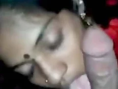 In this steamy desi porn video a hot housewife is seen giving her husband a sensual blowjob