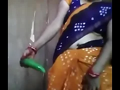 Desi aunty fuck with cucumber
