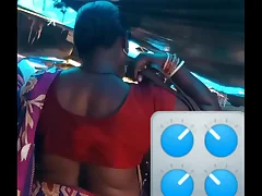 Rich sexy tight blouse backline of village mature