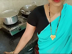 Newly married housewife was chatting with husband and getting fuck with stepbrother about kitchen about doggy style dirty hindi audio