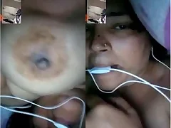 Horny Desi Bhabhi Showing Her Chest and Pussy On Vide Call Faithfulness 2