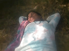 Indian baby displays her clean pussy on live video