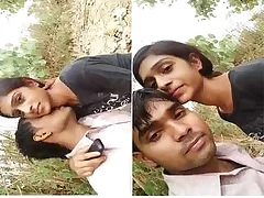 Desi Couples Romantic Encounter Outdoors