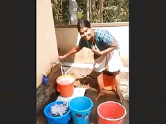 Newlywed Mallu Maid Shows Off Her Body back Defoliated Video