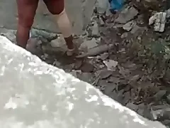 Caught in a catch act Aunts openair scandalous behavior in Indian copulation video