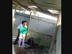 Desi College Lover Gets Pounded While Standing Up