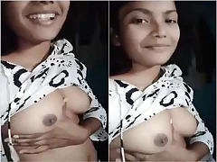 Cute Indian Girl less Big Boobs in Exclusive Porn Video