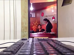 mallu down in the mouth receptionist