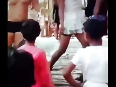 Indian girl naked dance on stage