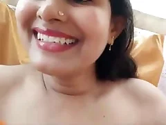 DoodhWali Bhabhi flaunts her new breasts live
