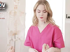 A hot comme a nurse gives her patient a gaping void throat job with an increment of then has hardcore sex with him She is very beautiful with an increment of has natural big boobs which makes the scene more erotic