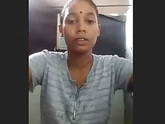 Beautiful Tamil bhabi washes herself with power supply plus fragrance She is so cute that one can get lost less her eyes plus charm See how she enjoys her bath time alone