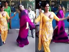 A Boob Show for Diwali a festival of lights A titillating woman in a salwar suit a traditional Indian dress shows off her big boobs A special skill for the holiday