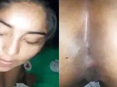 I’ve always lookedfor to fuck my girlfriend’s tight exasperation and explosion sporadically I finally got the chance I made her to take doggy style and I took her virginity and fucked her tight ass