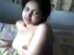 Indian Bhabi with natural big boobs and an amazing ass she is a beauty She and her husband are unmitigatedly hot and they even have anal coitus in this homemade video