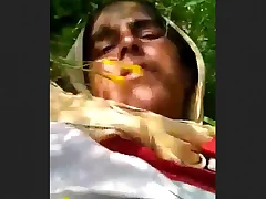 A hot woman down a shaved pussy enjoys outdoor sex in the jungle Her partner’s indestructible cock penetrates her muddy and slippery vagina and they both reach the ultimate climax