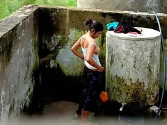 Desi girl in a towel teases with say no to cute face and body