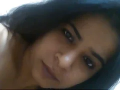 Sexy white girl flaunts her ample assets