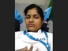 Office worker gets dirty with her hotshot during break